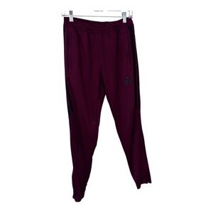 Adidas climacool three stripe  Maroon Track zip hem pull on Pants size M